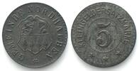 Nordhalben (Bayern) Germany NORDHALBEN (Bavaria) 5 Pfennig ND, NOTGELD, zinc AU, RARE! -