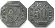 Mengen (Württemberg) Germany MENGEN (Württemberg) 50 Pfennig 1918, NOTGELD, zinc AU, RARE! -