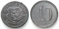 Lauingen (Bayern) Germany LAUINGEN (Bavaria) 10 Pfennig 1919, NOTGELD, iron UNC- -