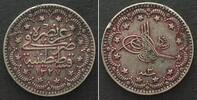 Türkei TURKEY 5 Kurush AH 1327//3 (1910) MUHAMMAD V silver VF-XF -