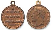 Frankreich - Medaillen NAPOLEON III, Medal 1852 on his election, brass, 13mm -
