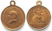 Frankreich - Medaillen BAPTISM of NAPOLEON IV, Medal 1856, brass, 23mm Prooflike -