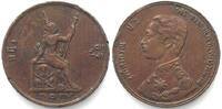 Thailand THAILAND 1 Att RS 109 (1890) RAMA V bronze XF -