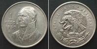 Mexiko MEXICO. 1 Peso 1950, silver, UNC- -
