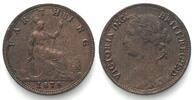 England GREAT BRITAIN. Farthing 1879 VICTORIA bronze XF! -