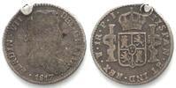 Bolivien BOLIVIA 1 Real 1817 PJ, PTS, Potosi mint, FERNANDO VII silver F/VF -