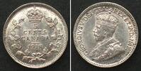 Kanada CANADA. 5 Cents 1918, GEORGE V silver UNC! -