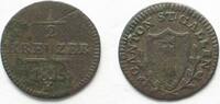 Schweiz - St. Gallen SAINT GALL Canton 1/2 Kreuzer 1815 billon VF -