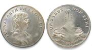 Nürnberger Rechenpfennige NAPOLEON 1ST CONSUL Counter by Lauer ca.1800 silvered brass BU! -
