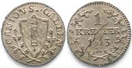 Schweiz - St. Gallen SAINT GALL Canton 1 Kreuzer 1813 billon UNC! -