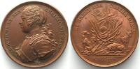 Frankreich - Medaillen LOUIS XV Medal 1725 ET HABET SUA CASTRA DIANA by Duvivier Bronze 41mm AU -