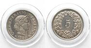 Schweiz SWITZERLAND 5 Rappen 1933 Cu-Ni SPECIMEN BU! -