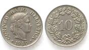 Schweiz SWITZERLAND 10 Rappen 1940 Cu-Ni AU! -