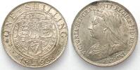 England GREAT BRITAIN Shilling 1893 VICTORIA silver UNC!!! -