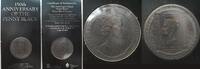 Insel Man ISLE OF MAN Crown 1990 1st Stamp PENNY BLACK Pearl Black SEALED -