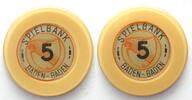Baden-Baden CASINO BADEN-BADEN Gaming tokens 1940-44 1st series 5 -