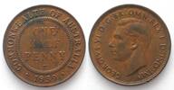 Australien AUSTRALIA Halfpenny 1939 GEORGE VI bronze AU! -
