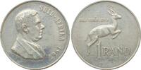 Südafrika SOUTH AFRICA Rand 1967 Afrikaans VERWOERD silver Proof -