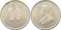 Straits Settlements STRAITS SETTLEMENTS 10 Cents 1927 GEORGE V silver BU!!! -