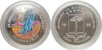 Äquatorialguinea EQUATORIAL GUINEA 7000 Francos 1993 Allosaurus DINOSAURS silver COLORED -