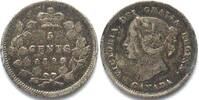 Kanada CANADA 5 Cents 1899 - small 9 variety - VICTORIA silver VF+ -