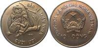 Vietnam VIETNAM 10 Dong 1990 Crested gibbons WWF Cu-Ni BU -