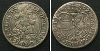 Haus Habsburg AUSTRIA. 3 Kreuzer 1692 Hall mint LEOPOLD I silver XF! -