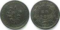 Kanada LOWER CANADA. Bouquet Sou token 1835-37 copper aXF -
