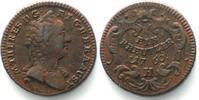 Haus Habsburg AUSTRIA. Kreuzer 1760 H, MARIA THERESA copper XF! -