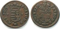 Haus Habsburg HUNGARY. Poltura 1706 KB, Malcontents, FRANCIS RAKOCZY II copper, large flan -