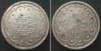 Türkei TURKEY. 20 Kurush AH 1255//9 (1847) ABDUL MEJID I silver AU! -