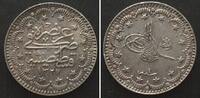 Türkei TURKEY 5 Kurush AH 1327//1 (1909) MUHAMMAD V silver UNC!!! -