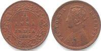 Indien Britisch BRITISH INDIA. 1/12 Anna 1899, VICTORIA, copper AU! -