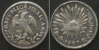 Mexiko MEXICO. 1/2 Real 1847 Mo RC, Mexico city mint, silver, XF -