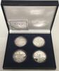 China CHINA. Set MINORITY NATIONALITY 4 x 10 Yuan 1997 silver Proof, with box & COA -