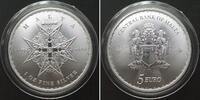  2023 Malta MALTA 5 Euro 2023, MALTESERKREUZ, 1 Unze Silber stgl