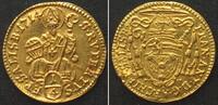 Salzburg, Erzbistum SALZBURG 1/4 Ducat 1714, FRANZ ANTON v. HARRACH, gold UNC!!! -