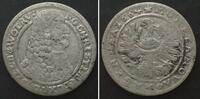Schlesien-Liegnitz-Brieg SILESIA-LIEGNITZ-BRIEG. 15 Kreuzer 1664, CHRISTIAN zu WOHLAU silver VF+ -
