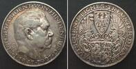 Deutschland - Weimarer Republik Germany WEIMAR REPUBLIC 5 Mark 1927 D, PAUL VON HINDENBURG, silver XF -