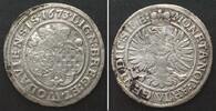 Schlesien-Liegnitz-Brieg German SILESIA-LIEGNITZ-BRIEG 6 Kreuzer 1673, LOUISE, silver XF -