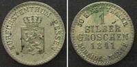 Hessen-Kassel HESSE-CASSEL 1 Silbergroschen 1841, WILHELM II & FRIEDRICH WILHELM billon UNC! -