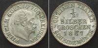 Preussen German PRUSSIA 1/2 Silbergroschen 1867 B, WILHELM I, billon UNC! -
