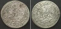 Schlesien-Liegnitz-Brieg SILESIA-LIEGNITZ-BRIEG 3 Kreuzer 1674 CB, GEORG WILHELM, silver XF -