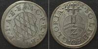 Bayern BAVARIA 2 Kreuzer 1632, MAXIMILIAN I, silver VF+ -