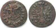 Brandenburg-Bayreuth German BRANDENBURG-BAYREUTH Pfennig 1752 FRIEDRICH III billon VF -