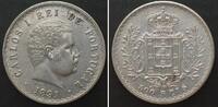 Portugal PORTUGAL 500 Reis 1891 CARLOS I silver UNC-! -