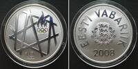 Estland 2008 ESTONIA. 10 Krooni 2008, Olympics Beijing, silver, Proof PP 77.28 &pound;72.98 &pound;  +  12.88 &pound; shipping