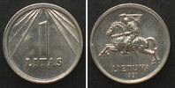 Litauen LITHUANIA. 1 Litas 1991 Cu-Ni UNC -