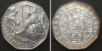 Österreich AUSTRIA 5 Euro 2004 SOCCER silver UNC -