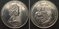 Turks- & Caicos-Inseln TURKS & CAICOS 5 Crowns 1991, Columbus with Ferdinand and Isabella, Cu-Ni UNC -
